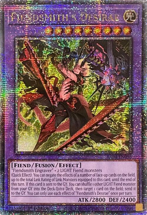 Fiendsmith's Desirae [RA04-EN056] Quarter Century Secret Rare | Rock City Comics