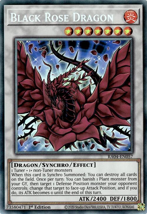 Black Rose Dragon [RA04-EN057] Prismatic Collector's Rare | Rock City Comics