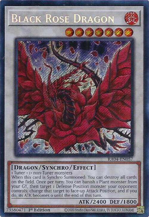 Black Rose Dragon [RA04-EN057] Secret Rare | Rock City Comics