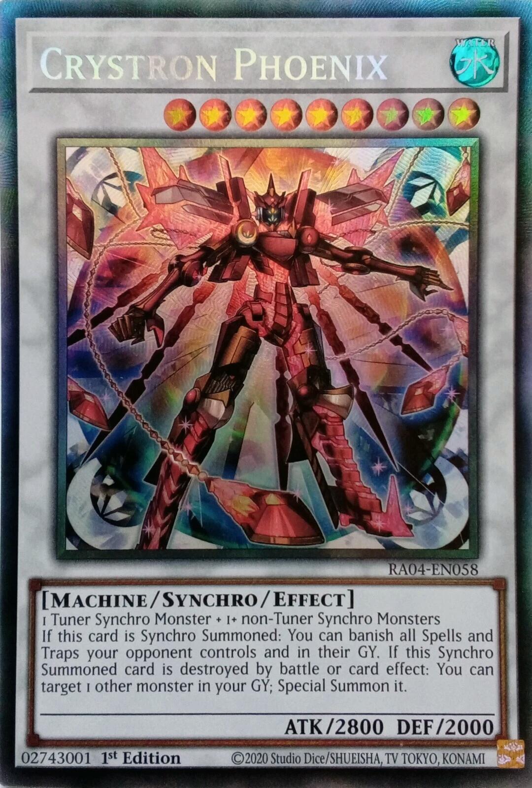 Crystron Phoenix [RA04-EN058] Prismatic Collector's Rare | Rock City Comics