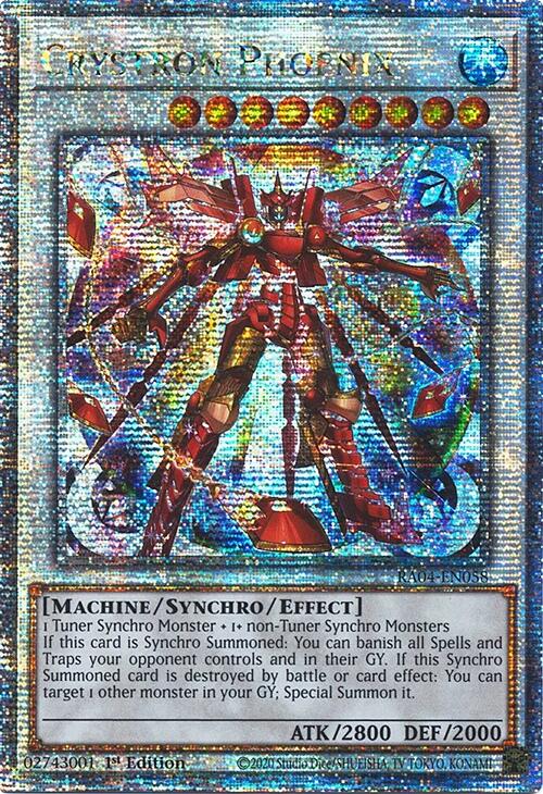 Crystron Phoenix [RA04-EN058] Quarter Century Secret Rare | Rock City Comics