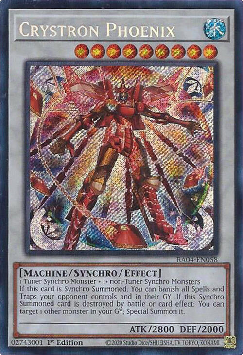Crystron Phoenix [RA04-EN058] Secret Rare | Rock City Comics