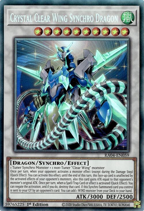 Crystal Clear Wing Synchro Dragon [RA04-EN059] Collector's Rare | Rock City Comics