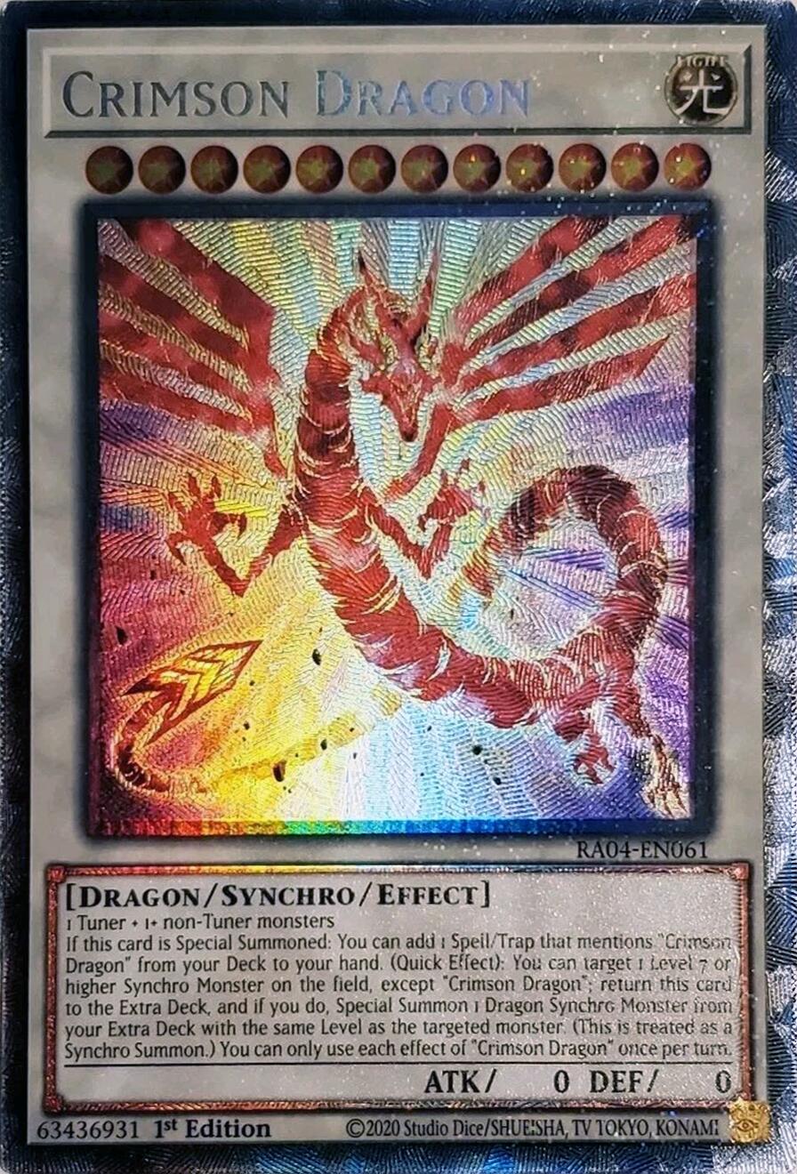 Crimson Dragon (card) [RA04-EN061] Prismatic Collector's Rare | Rock City Comics