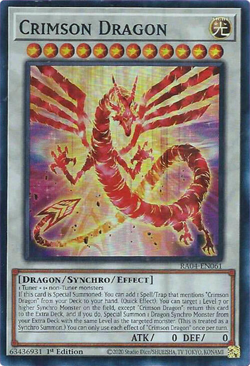 Crimson Dragon (card) [RA04-EN061] Super Rare | Rock City Comics