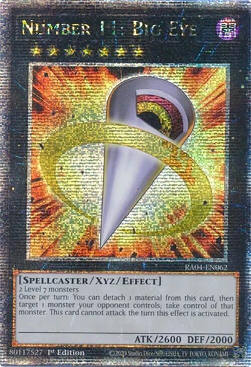 Number 11: Big Eye [RA04-EN062] Quarter Century Secret Rare | Rock City Comics