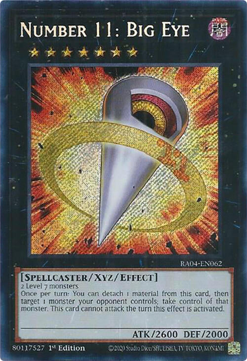Number 11: Big Eye [RA04-EN062] Secret Rare | Rock City Comics