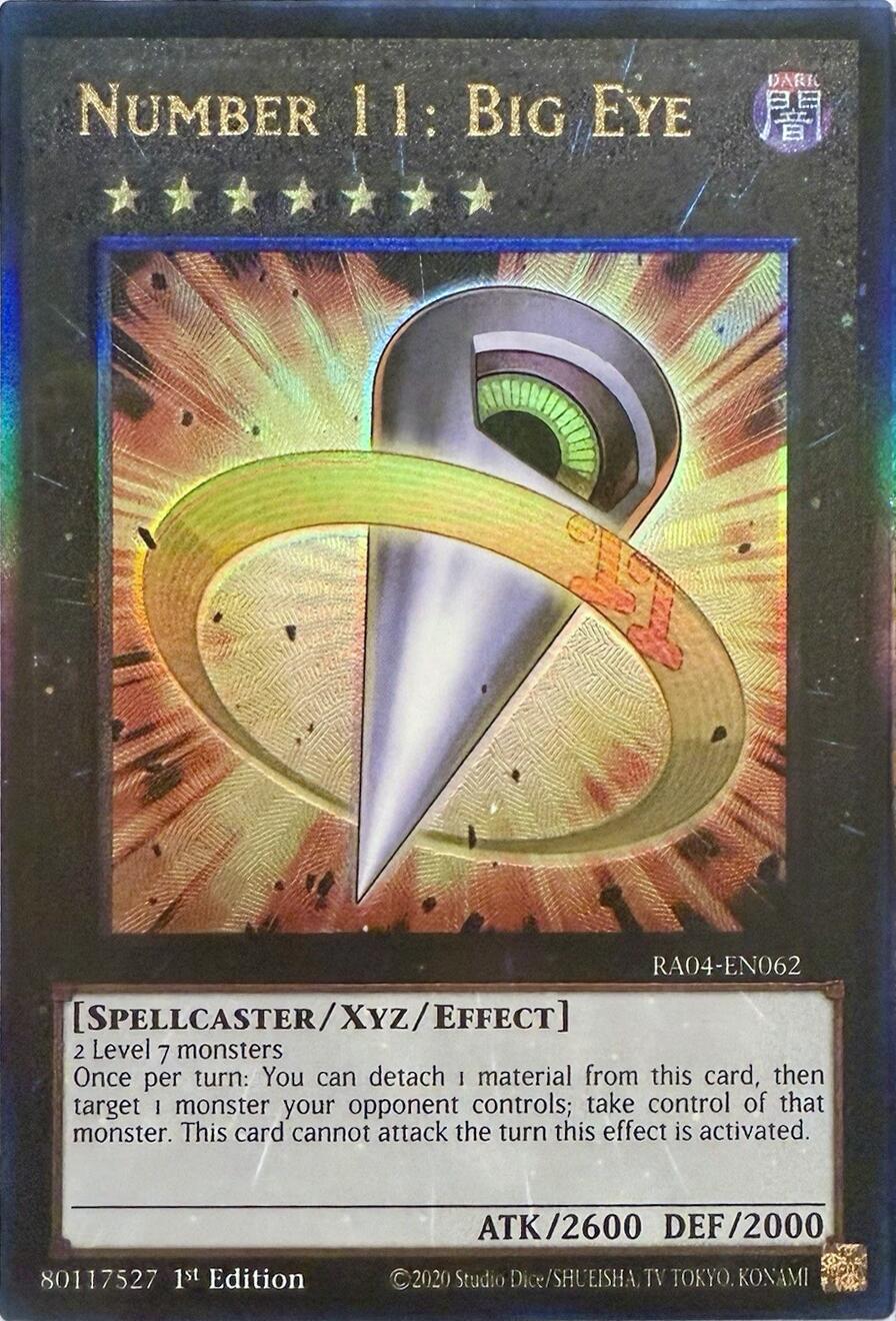 Number 11: Big Eye [RA04-EN062] Prismatic Ultimate Rare | Rock City Comics