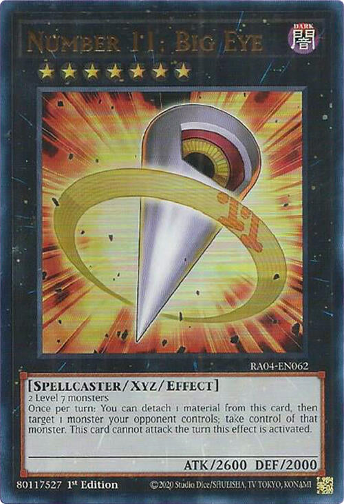 Number 11: Big Eye [RA04-EN062] Ultra Rare | Rock City Comics