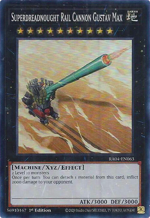 Superdreadnought Rail Cannon Gustav Max [RA04-EN063] Super Rare | Rock City Comics