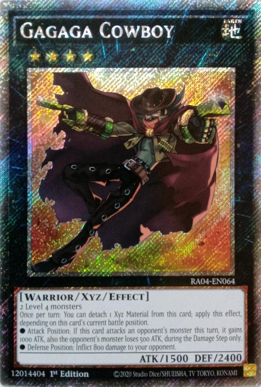 Gagaga Cowboy [RA04-EN064] Platinum Secret Rare | Rock City Comics