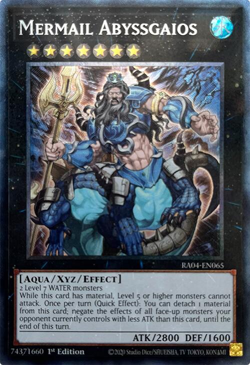 Mermail Abyssgaios [RA04-EN065] Prismatic Collector's Rare | Rock City Comics