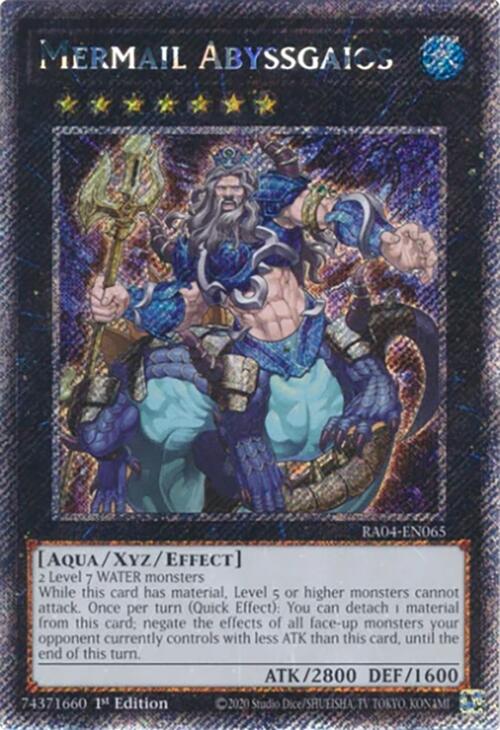 Mermail Abyssgaios [RA04-EN065] Platinum Secret Rare | Rock City Comics