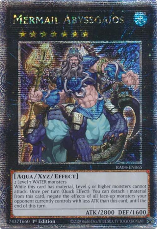 Mermail Abyssgaios [RA04-EN065] Quarter Century Secret Rare | Rock City Comics