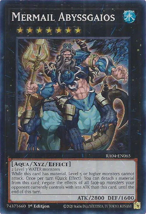 Mermail Abyssgaios [RA04-EN065] Super Rare | Rock City Comics