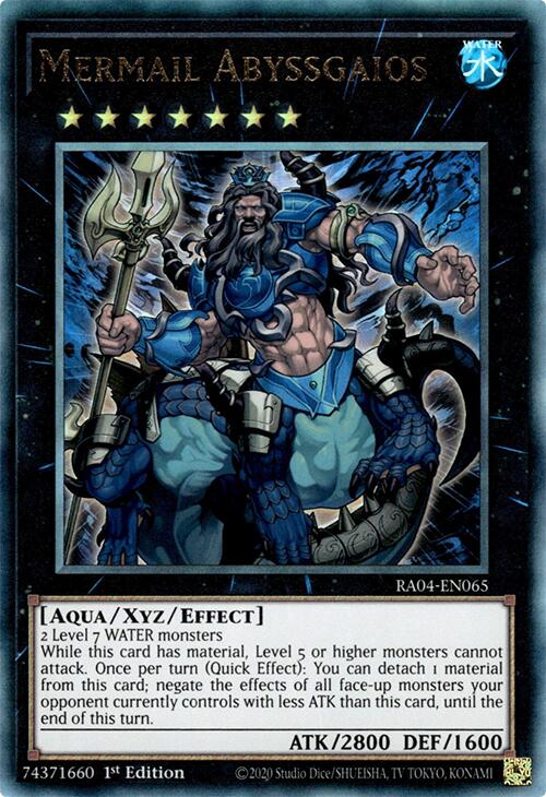 Mermail Abyssgaios [RA04-EN065] Prismatic Ultimate Rare | Rock City Comics