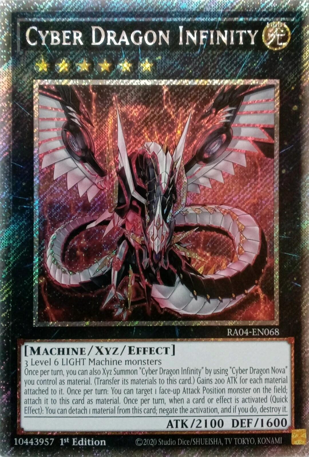 Cyber Dragon Infinity [RA04-EN068] Platinum Secret Rare | Rock City Comics