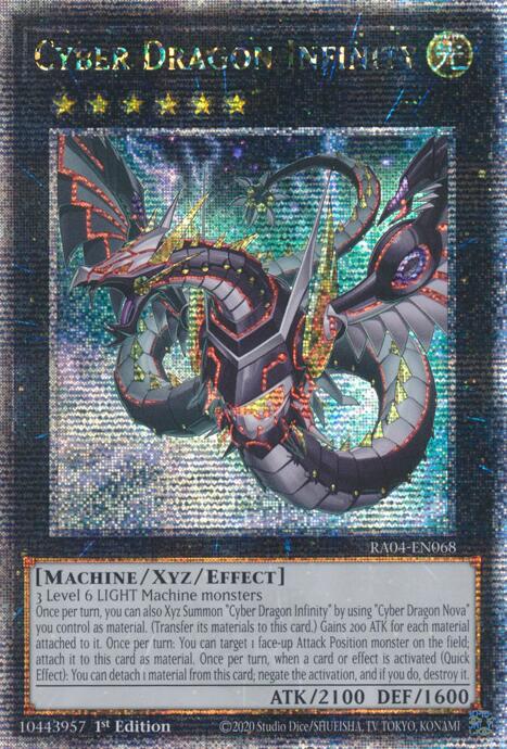 Cyber Dragon Infinity (Alternate Art) [RA04-EN068] Quarter Century Secret Rare | Rock City Comics