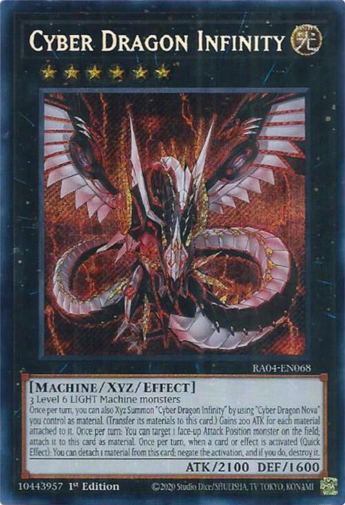 Cyber Dragon Infinity [RA04-EN068] Secret Rare | Rock City Comics