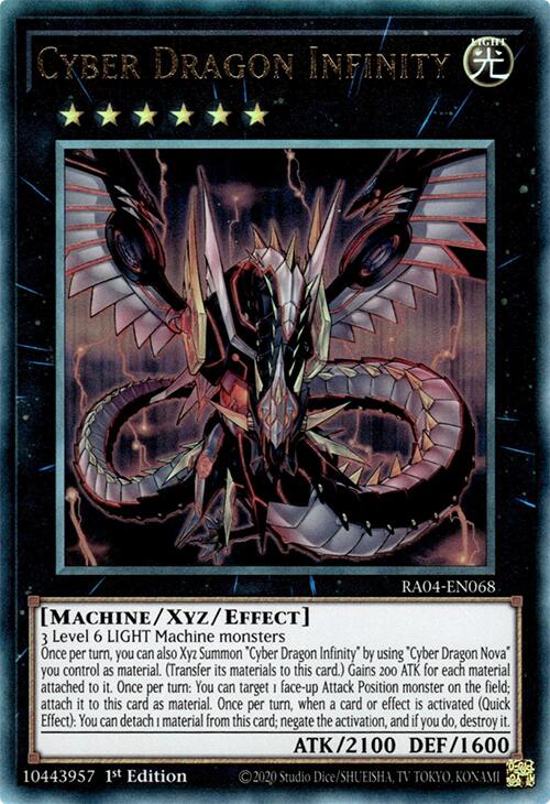 Cyber Dragon Infinity [RA04-EN068] Prismatic Ultimate Rare | Rock City Comics