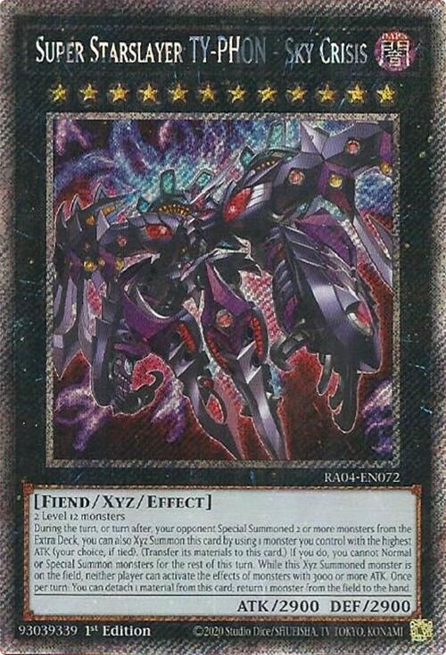 Super Starslayer TY-PHON - Sky Crisis [RA04-EN072] Platinum Secret Rare | Rock City Comics