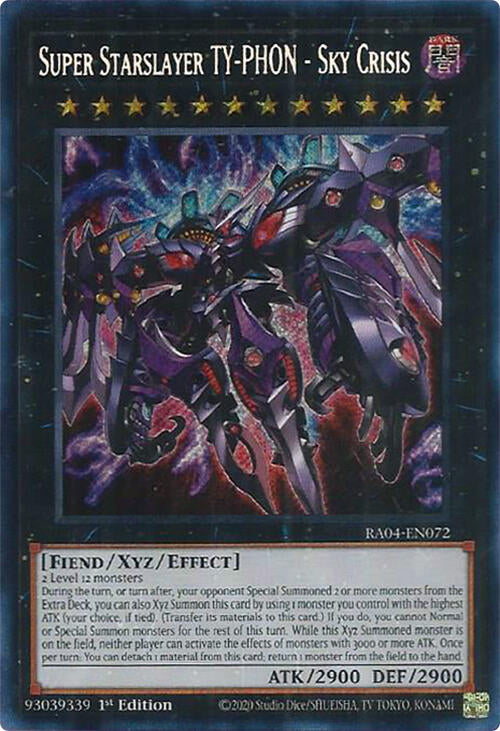 Super Starslayer TY-PHON - Sky Crisis [RA04-EN072] Secret Rare | Rock City Comics
