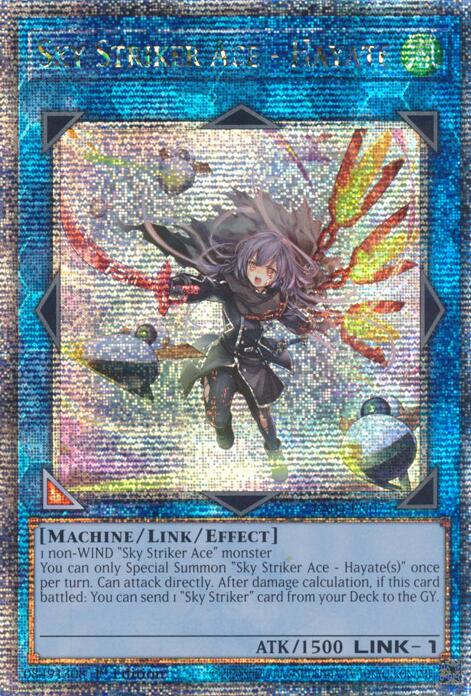 Sky Striker Ace - Hayate (New Art) [RA04-EN073] Quarter Century Secret Rare | Rock City Comics