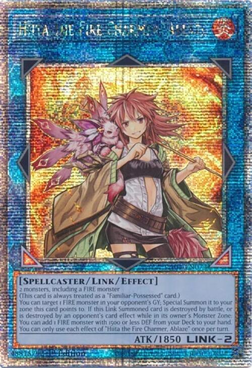 Hiita the Fire Charmer, Ablaze [RA04-EN074] Quarter Century Secret Rare | Rock City Comics