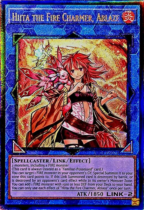 Hiita the Fire Charmer, Ablaze [RA04-EN074] Prismatic Ultimate Rare | Rock City Comics