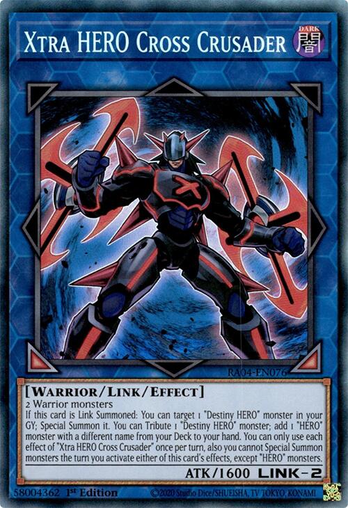 Xtra HERO Cross Crusader [RA04-EN076] Prismatic Collector's Rare | Rock City Comics