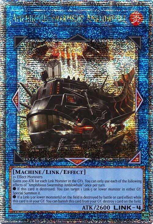 Amphibious Swarmship Amblowhale [RA04-EN077] Quarter Century Secret Rare | Rock City Comics