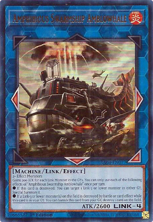 Amphibious Swarmship Amblowhale [RA04-EN077] Ultra Rare | Rock City Comics