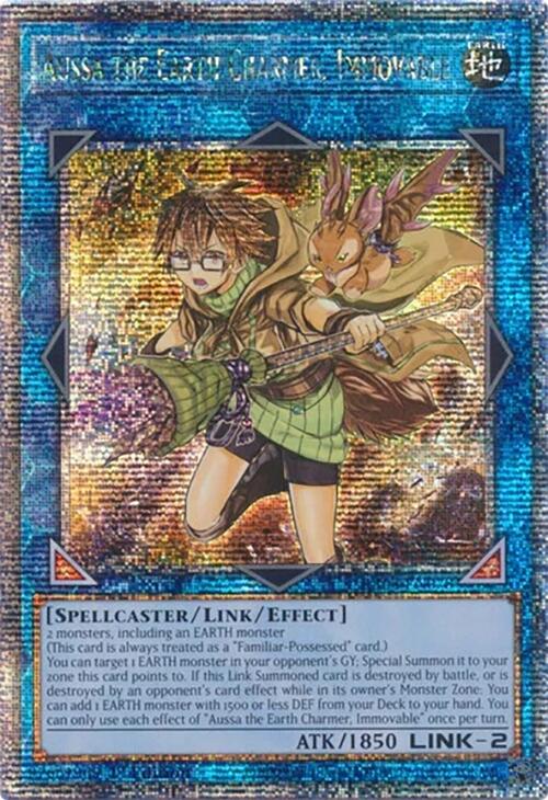 Aussa the Earth Charmer, Immovable [RA04-EN078] Quarter Century Secret Rare | Rock City Comics