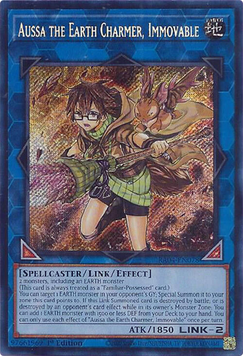 Aussa the Earth Charmer, Immovable [RA04-EN078] Secret Rare | Rock City Comics