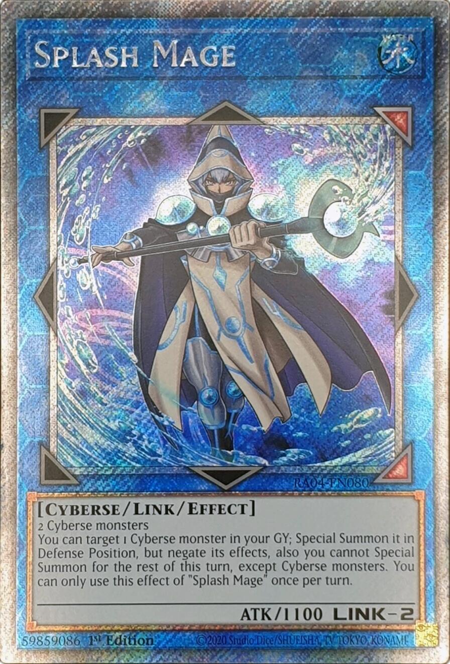Splash Mage [RA04-EN080] Platinum Secret Rare | Rock City Comics