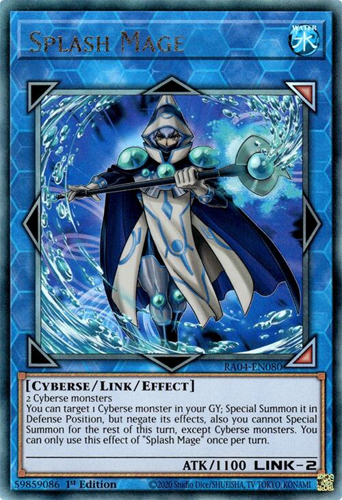Splash Mage [RA04-EN080] Prismatic Ultimate Rare | Rock City Comics