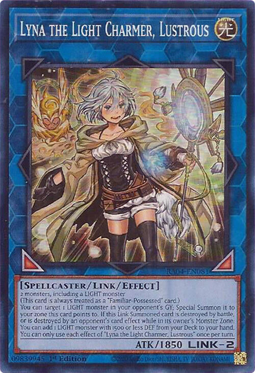 Lyna the Light Charmer, Lustrous [RA04-EN081] Super Rare | Rock City Comics