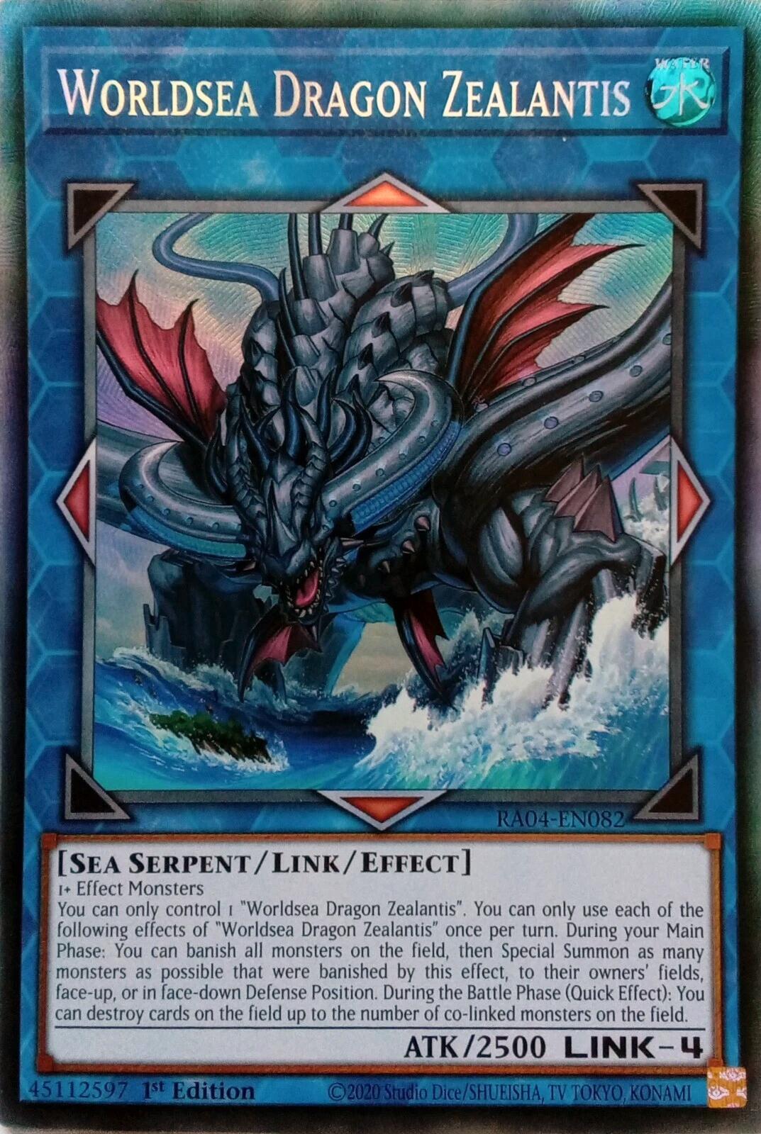 Worldsea Dragon Zealantis [RA04-EN082] Prismatic Collector's Rare | Rock City Comics