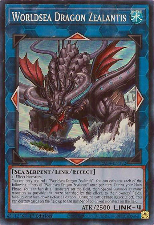 Worldsea Dragon Zealantis [RA04-EN082] Super Rare | Rock City Comics