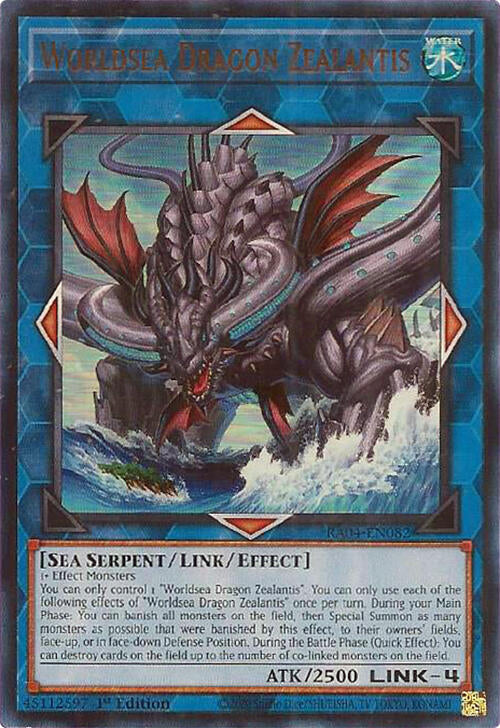 Worldsea Dragon Zealantis [RA04-EN082] Ultra Rare | Rock City Comics