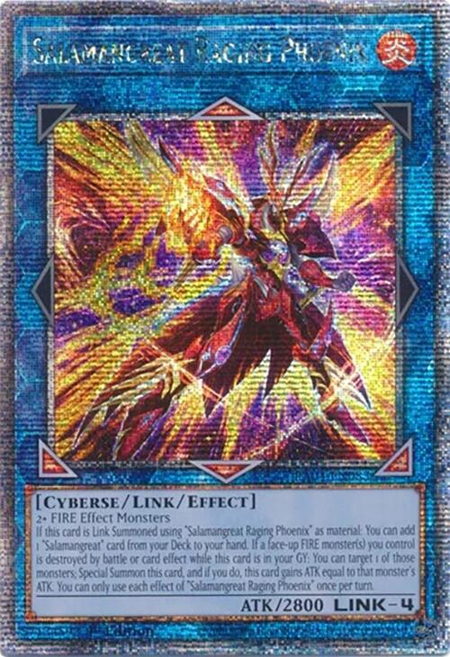 Salamangreat Raging Phoenix [RA04-EN083] Quarter Century Secret Rare | Rock City Comics