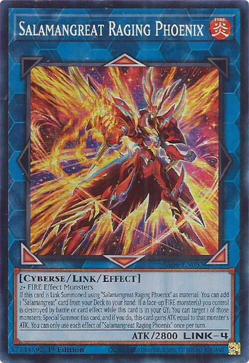 Salamangreat Raging Phoenix [RA04-EN083] Super Rare | Rock City Comics