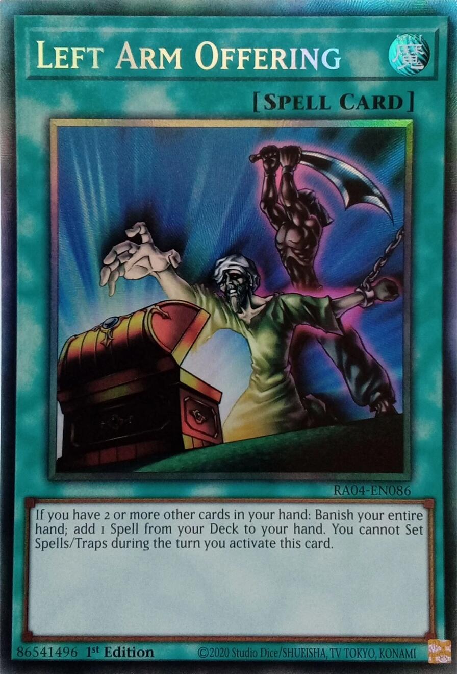 Left Arm Offering [RA04-EN086] Prismatic Collector's Rare | Rock City Comics