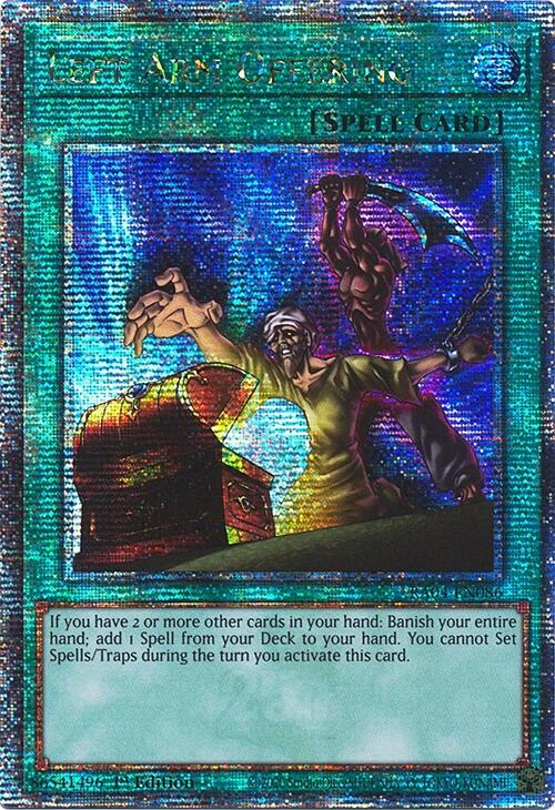 Left Arm Offering [RA04-EN086] Quarter Century Secret Rare | Rock City Comics