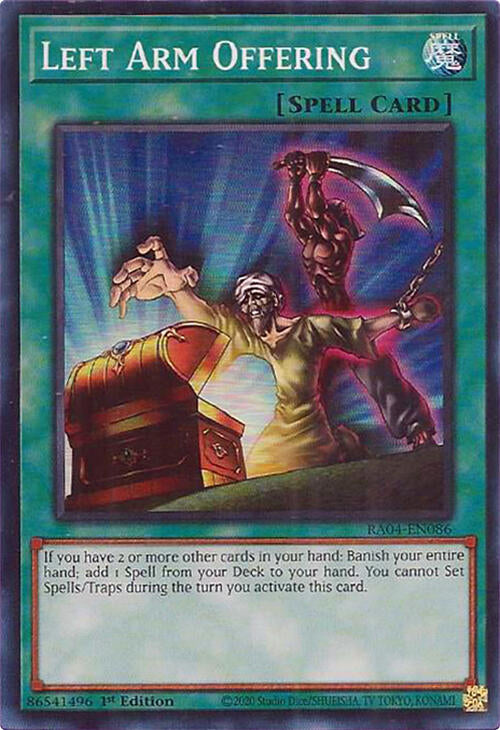 Left Arm Offering [RA04-EN086] Super Rare | Rock City Comics