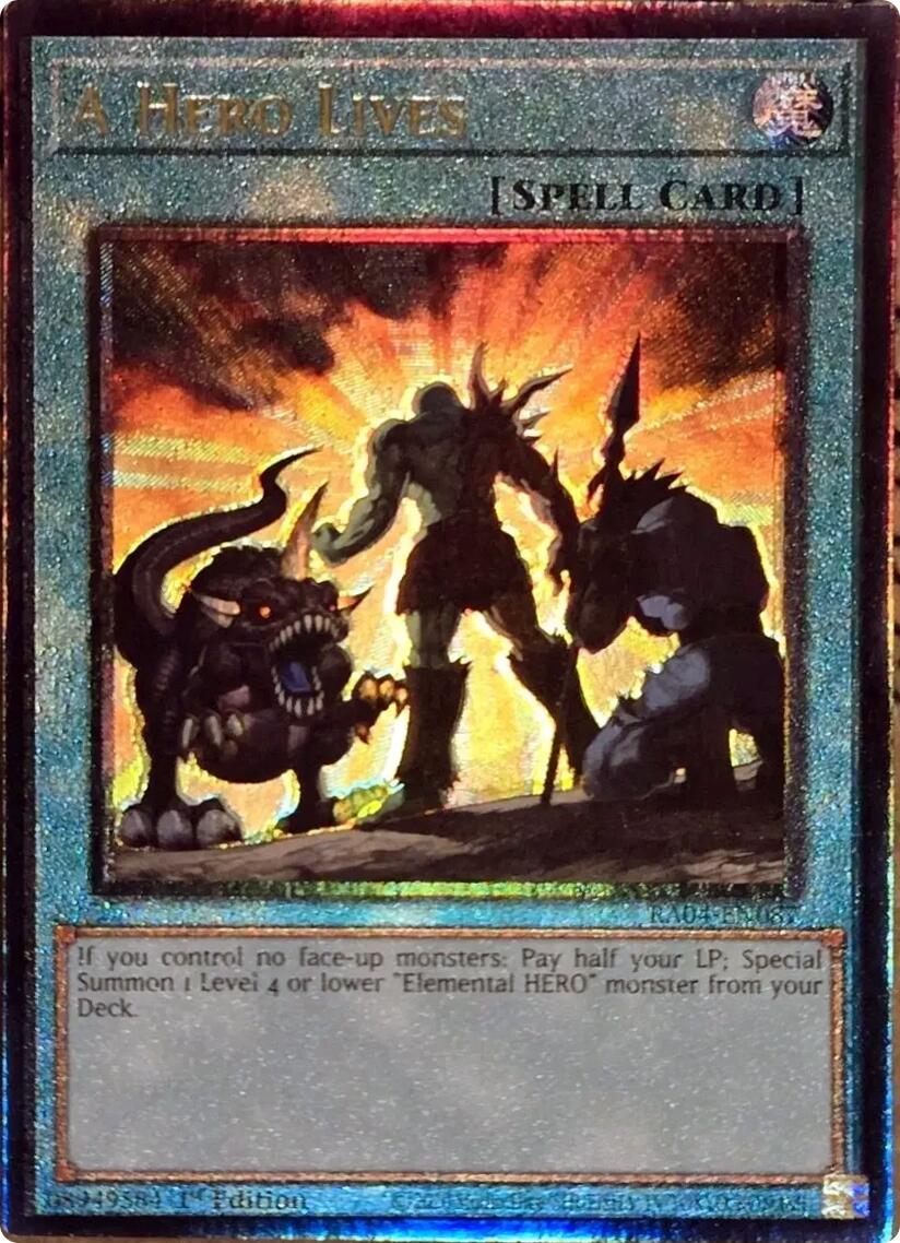 A Hero Lives [RA04-EN087] Prismatic Ultimate Rare | Rock City Comics
