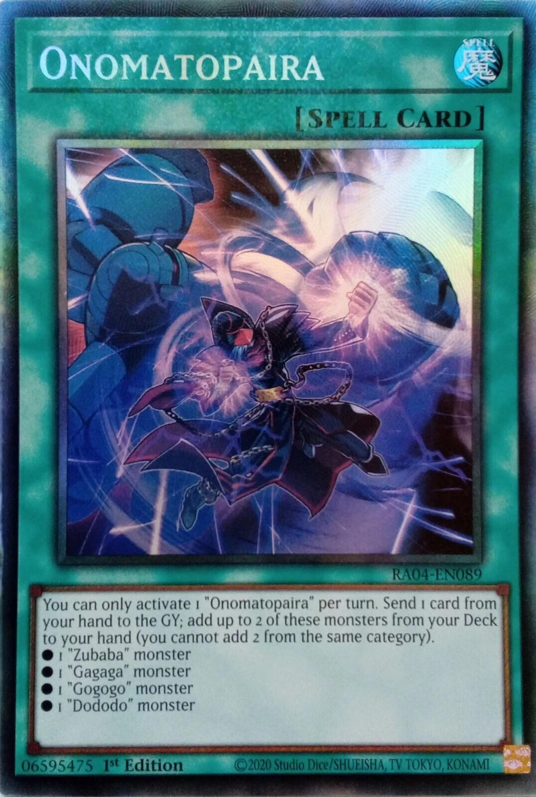 Onomatopaira [RA04-EN089] Prismatic Collector's Rare | Rock City Comics