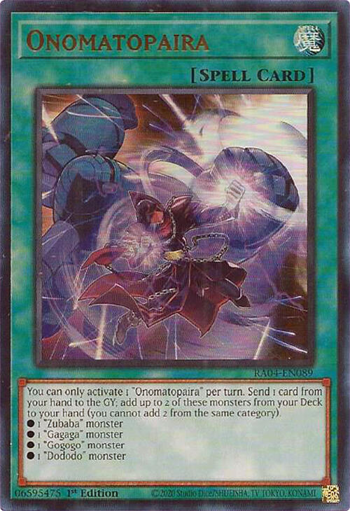 Onomatopaira [RA04-EN089] Ultra Rare | Rock City Comics