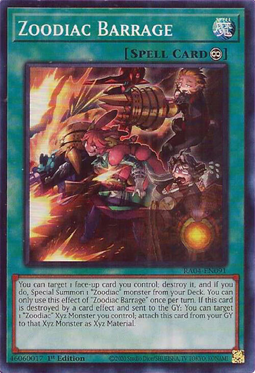 Zoodiac Barrage [RA04-EN091] Super Rare | Rock City Comics