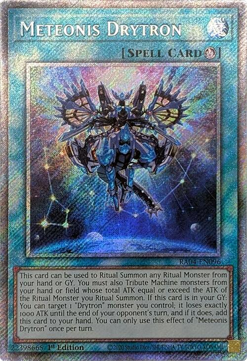 Meteonis Drytron [RA04-EN096] Platinum Secret Rare | Rock City Comics